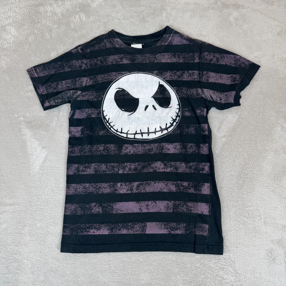 VTG Tim Burtons Nightmare Before Christmas Jack Skellington Shirt Womens S Black